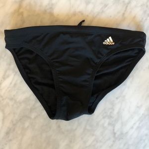 adidas solid scoop bathing suit bottom
